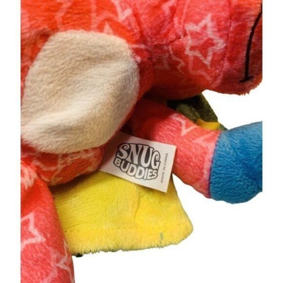 Snug Buddies Pink Blue Stars Plush Unicorn Stuffed Animal Lovey Blanket Toy 10” - Picture 7 of 7